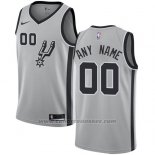 Maglia San Antonio Spurs Nike Personalizzate 17-18 Grigio