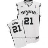 Maglia San Antonio Spurs Tim Duncan #21 Bianco