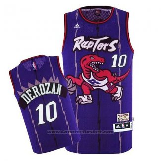 Maglia Toronto Raptors DeMar DeRozan #10 Retro Viola