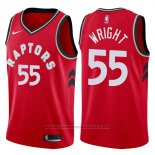 Maglia Toronto Raptors Delon Wright #55 Icon 2017-18 Rosso