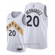 Maglia Toronto Raptors Dewan Hernandez #20 Citta Bianco