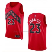 Maglia Toronto Raptors Fred Vanvleet #23 Icon 2022-23 Rosso