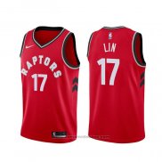 Maglia Toronto Raptors Jeremy Lin #17 Icon Rosso