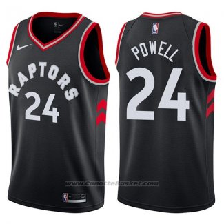 Maglia Toronto Raptors Norman Powell #24 Statement 2017-18 Nero