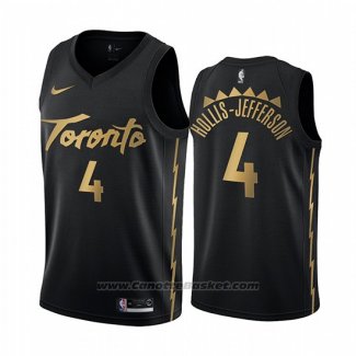 Maglia Toronto Raptors Rondae Hollis-Jefferson #4 Citta Edition Nero