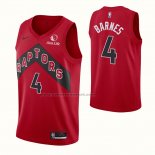 Maglia Toronto Raptors Scottie Barnes NO 4 Icon 2020-21 Rosso