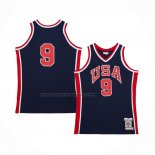 Maglia USA 1984 Michael Jordan #9 Blu