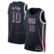 Maglia USA 2024 Jayson Tatum #10 Blu