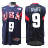 Maglia Usa 2008 Wade #9 Blu