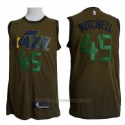 Maglia Utah Jazz Donovan Mitchell Nike #45 Verde