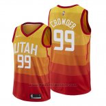 Maglia Utah Jazz Jae Crowder #99 Citta Edition Arancione