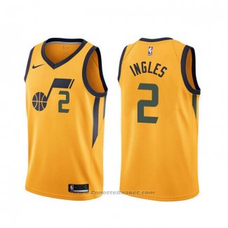 Maglia Utah Jazz Joe Ingles #2 Statement Giallo