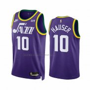 Maglia Utah Jazz Joey Hauser #10 Classic 2023-24 Viola