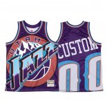 Maglia Utah Jazz Personalizzate Mitchell & Ness Big Face Viola