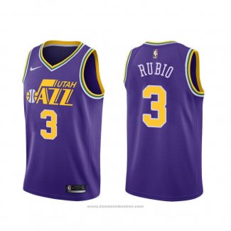 Maglia Utah Jazz Ricky Rubio #3 Classic 2018-19 Viola