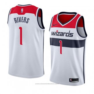 Maglia Washington Wizards Austin Rivers #1 Association 2018 Bianco2