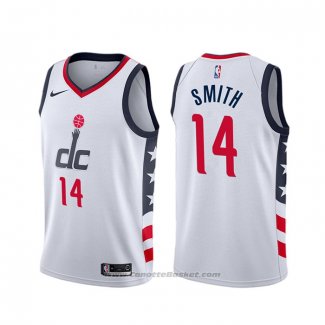 Maglia Washington Wizards Ish Smith #14 Citta Bianco