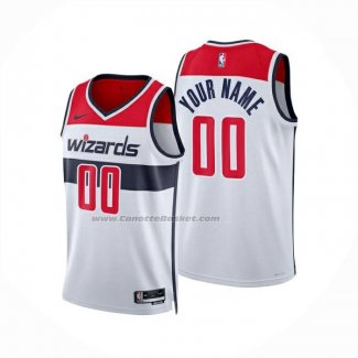 Maglia Washington Wizards Personalizzate Association 2024-25 Bianco