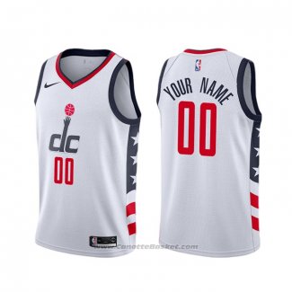 Maglia Washington Wizards Personalizzate Citta Bianco2