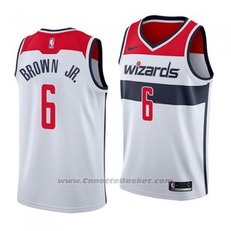 Maglia Washington Wizards Troy Brown #6 Association 2018 Bianco