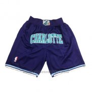 Pantaloncini Charlotte Hornets Just Don 2019 Viola