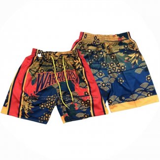 Pantaloncini Golden State Warriors Lunar New Year Mitchell & Ness Just Don Arancione