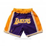 Pantaloncini Los Angeles Lakers Giallo Viola