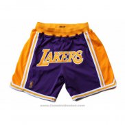 Pantaloncini Los Angeles Lakers Giallo Viola
