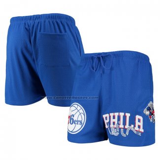 Pantaloncini Philadelphia 76ers Pro Standard Mesh Capsule Blu