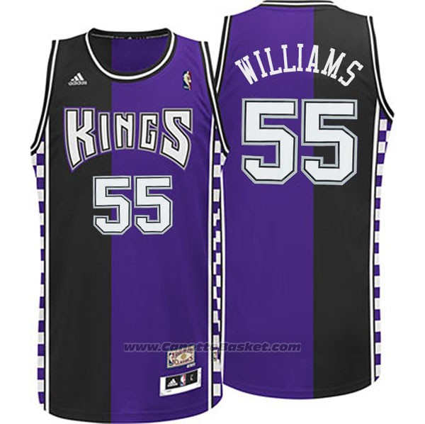 T-shirt Vintage Sacramento Kings - Joueur Jason 'White Chocolate' Williams - Années 90 - Taille L - Noir - État Parfait